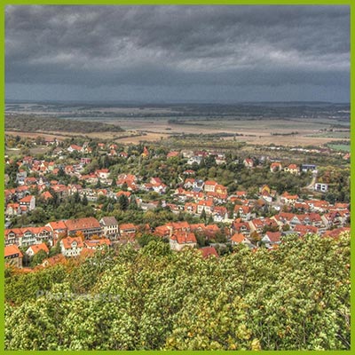 Die Aussicht vom Preussenturm auf den Kurort